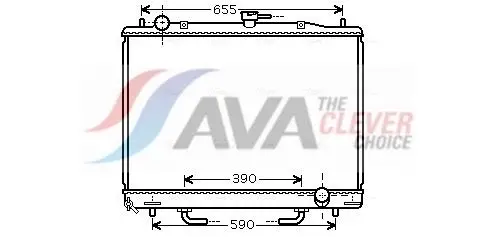 AVA MT2170 Radiator Fits Mitsubishi Pajero MN135949 MN135951