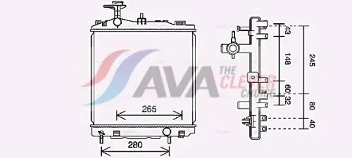 Radiator, engine cooling