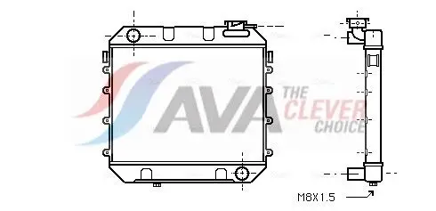 AVA OL2003 Radiator Fits Opel GT 1.9 1302078