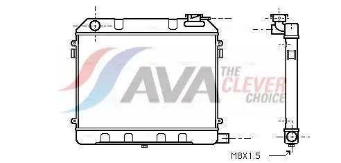 AVA OL2012 Radiator Fits Opel Rekord D Kadett C Manta A Ascona A