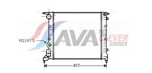 AVA RT2121 Radiator Fits Renault Clio I