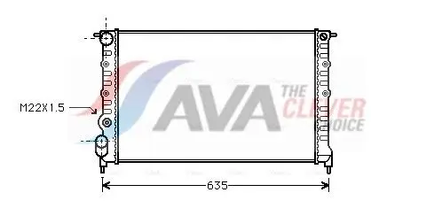 AVA RT2149 Radiator Fits Renault 19 II 19 I
