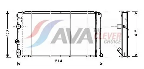 AVA RT2263 Radiator Fits Renault Master II Opel Movano A Nissan Interstar