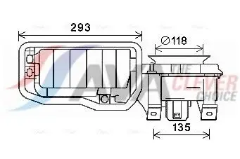 AVA RT8596 Interior Blower Fits Renault Clio Thalia 7701205899