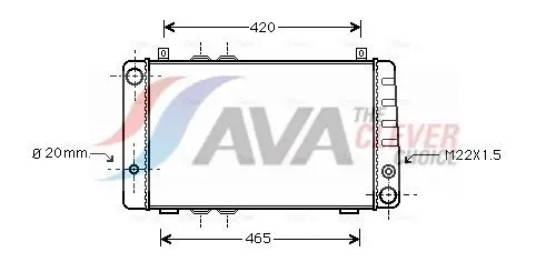 AVA Clever Choice SA2002 Radiator Fits Skoda Felicia I Favorit Felicia II